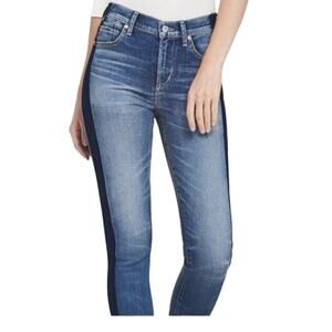 BlankNYC color block 2 tone 29 crop girlfriend jean J1 2524